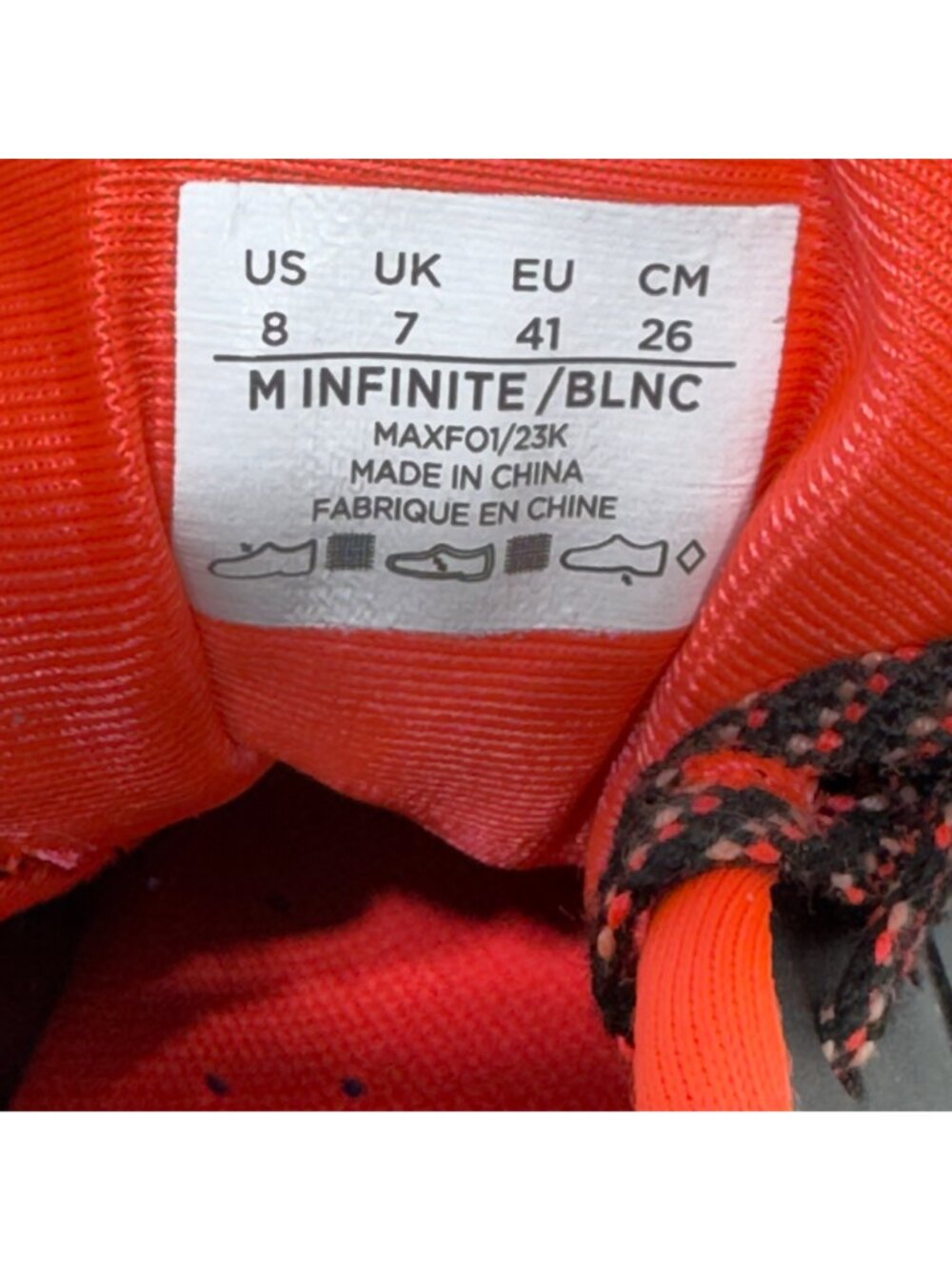 INFINITY Women's Infinite Black/Neon Coral Athletic Lace Up Nursing Shoes Size 8 - Picture 12 of 13